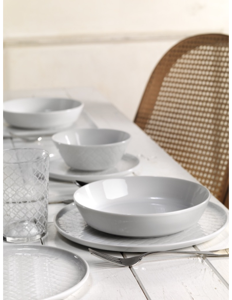 WEISSESTAL SERVIZIO PIATTI 25 PEZZI IN PORCELLANA - TILE