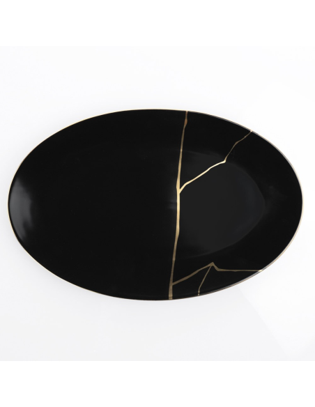 WEISSESTAL SERVIZIO PIATTI 46 PEZZI IN PORCELLANA - ONIX BLACK