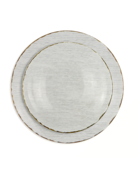 WEISSESTAL SERVIZIO PIATTI GIORNALIERI 18 PEZZI IN PORCELLANA - DUNE