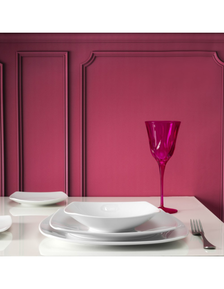 WEISSESTAL SERVIZIO PIATTI QUADRATI GIORNALIERI 18 PEZZI - SQUARE