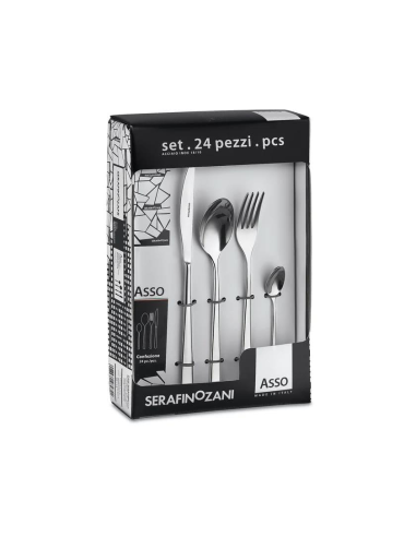 SERAFINO ZANI SERVIZIO 24 PEZZI POSATE - ASSO
