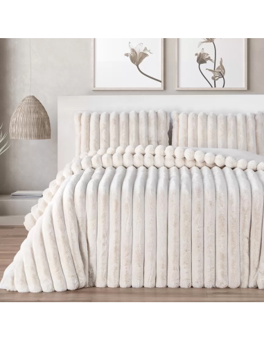 MANTEROL COPERTA MATRIMONIALE E FEDERE IN ECO...