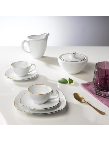 WEISSESTAL SET 2 TAZZE CAFFÈ 100 ML IN PORCELLANA - SQUARED