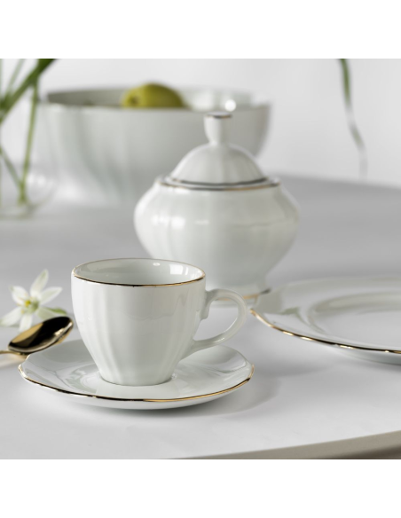 WEISSESTAL SET 6 TAZZE CAFFÈ 100 ML IN PORCELLANA - ELGA