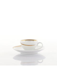 WEISSESTAL SET 6 TAZZE CAFFÈ CON PIATTINO IN PORCELLANA -...