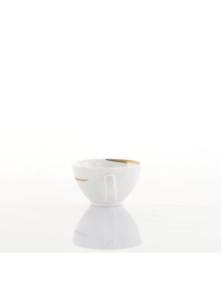 WEISSESTAL SET 6 TAZZE CAFFÈ CON PIATTINO IN PORCELLANA - SHIRO