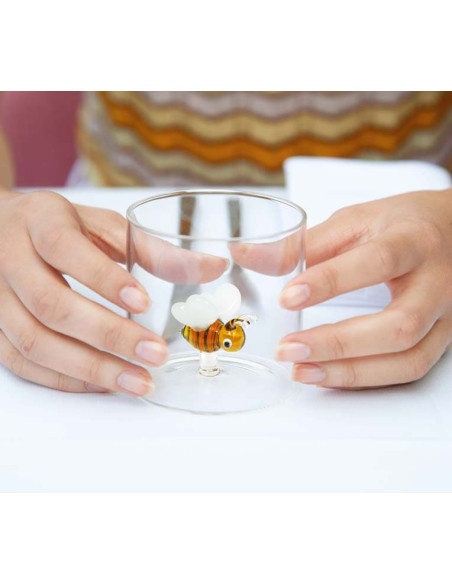 WD LIFESTYLE BICCHIERE IN VETRO BOROSILICATO CON SOGGETTO COLORATO 250 ML - MONTEREY