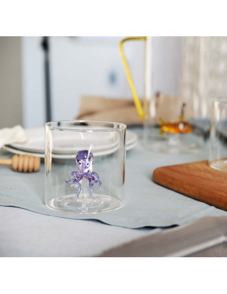 WD LIFESTYLE BICCHIERE IN VETRO BOROSILICATO CON SOGGETTO COLORATO 250 ML - MONTEREY