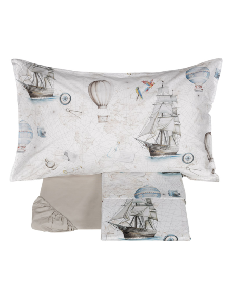 FAZZINI COMPLETO LENZUOLA COPRILETTO 1 PIAZZA IN PERCALLE - MAGELLANO