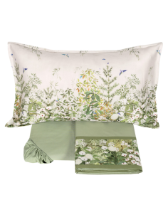 FAZZINI COMPLETO LENZUOLA 2 PIAZZE IN RASO 100% COTONE -...