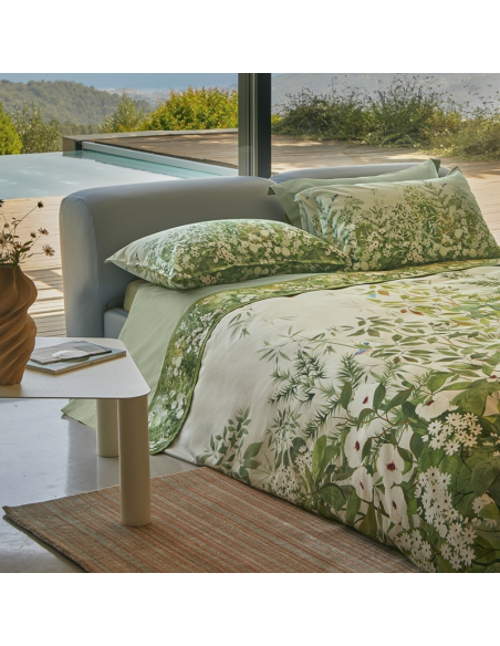 FAZZINI COMPLETO LENZUOLA 2 PIAZZE IN RASO 100% COTONE - NARA