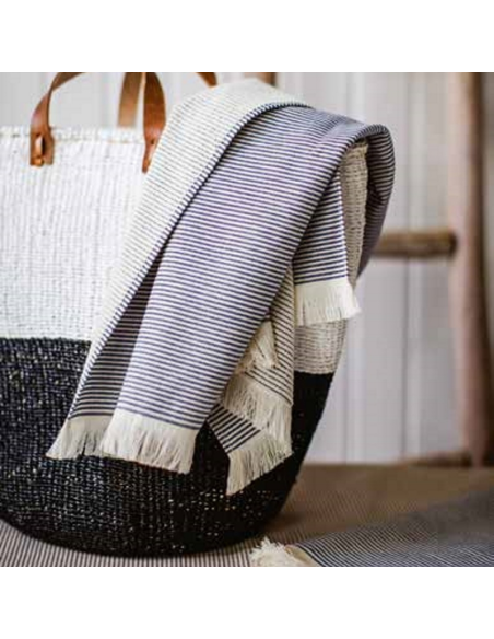 FAZZINI TELO SPA 100 X 180 CM IN SPUGNA 100% COTONE - STRIPES