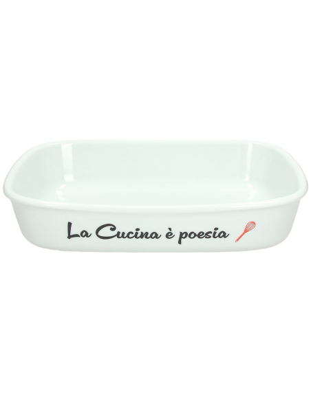 ANDREA FONTEBASSO PIROFILA RETTANGOLARE 32 X 24 X H7 CM - COOK POESIA