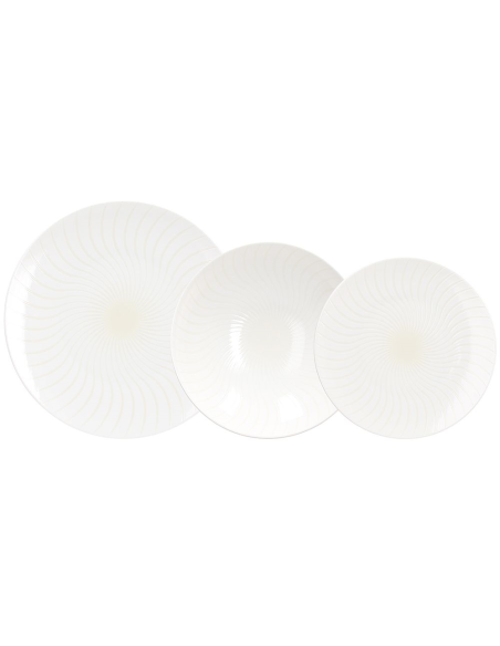 ANDREA FONTEBASSO SERVIZIO PIATTI 12 PEZZI - MOON IVORY