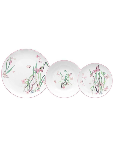 ANDREA FONTEBASSO SERVIZIO PIATTI 18 PEZZI - MOON BUTTERFLY BALL