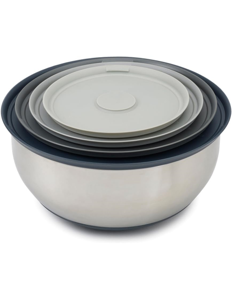 JOSEPH JOSEPH SET 4 CIOTOLE CON COPERCHIO IN ACCIAIO INOX - NEST 100