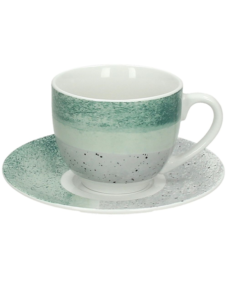 ANDREA FONTEBASSO SET 4 TAZZE CAPPUCCINO 33 CL - MOON MALACHITE