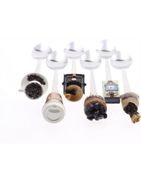 ANDREA FONTEBASSO SET 6 CUCCHIAINI CAFFÈ 14 CM - CUPCAKES ESPRESSO