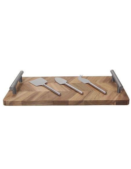 ANDREA FONTEBASSO TAGLIERE CON MANICI 35,5X20X1,5 CM E ACCESSORI - STARBAMBOO