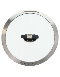 TOGNANA COPERCHIO IN VETRO CON BORDO IN ACCIAIO - ITALIKA