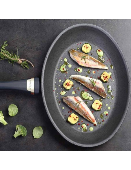 TOGNANA PADELLA PESCERA 36 X 25 CM ANTIADERENTE - ITALIKA