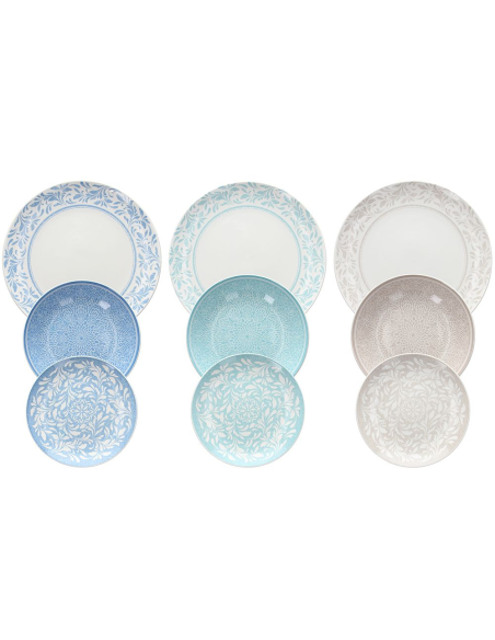 TOGNANA SERVIZIO PIATTI 18 PEZZI IN PORCELLANA - MADISON CELINE