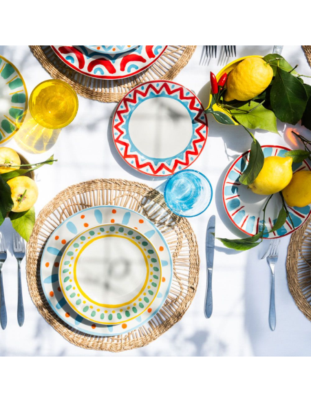 TOGNANA SERVIZIO PIATTI 18 PEZZI IN PORCELLANA - MADISON VIETRI