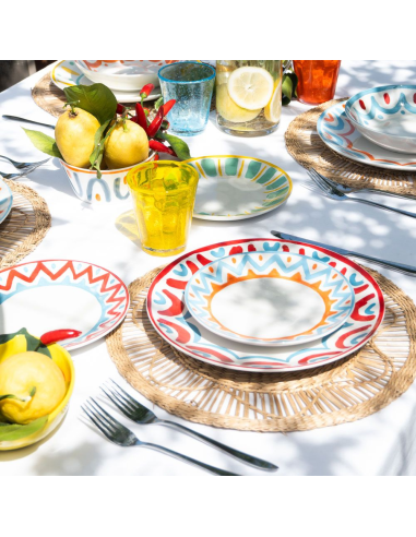 TOGNANA SERVIZIO PIATTI 18 PEZZI IN PORCELLANA...