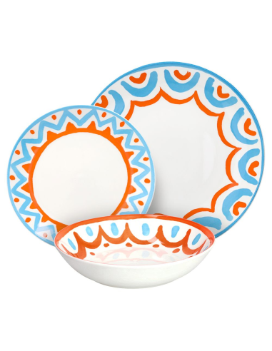 TOGNANA SERVIZIO PIATTI 18 PEZZI IN PORCELLANA...