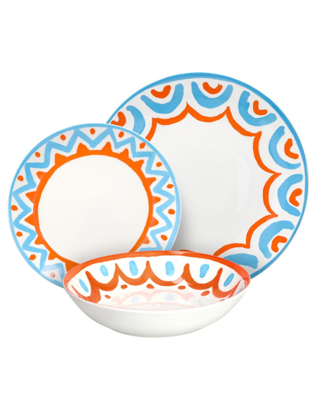 TOGNANA SERVIZIO PIATTI 18 PEZZI IN PORCELLANA - MADISON VIETRI