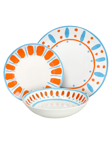 TOGNANA SERVIZIO PIATTI 18 PEZZI IN PORCELLANA - MADISON VIETRI