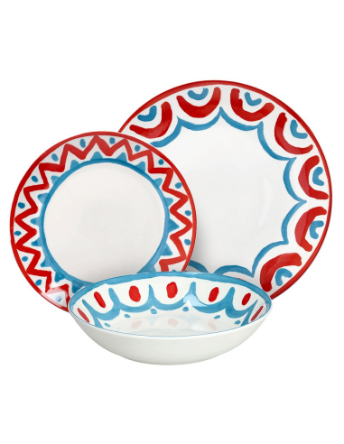 TOGNANA SERVIZIO PIATTI 18 PEZZI IN PORCELLANA...