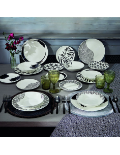 TOGNANA SERVIZIO PIATTI 18 PEZZI IN PORCELLANA - MADISON...