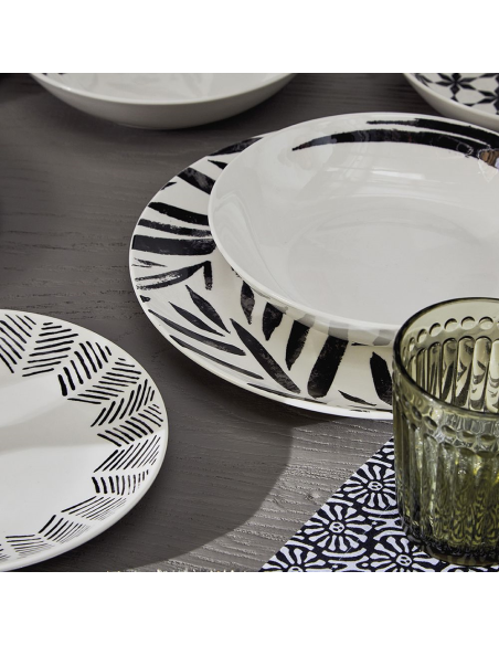 TOGNANA SERVIZIO PIATTI 18 PEZZI IN PORCELLANA - MADISON ZENITH