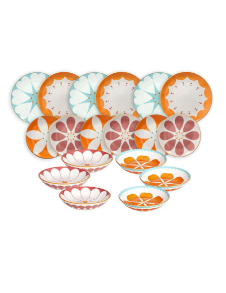 ANDREA FONTEBASSO SERVIZIO PIATTI 18 PEZZI - MOON MADAME