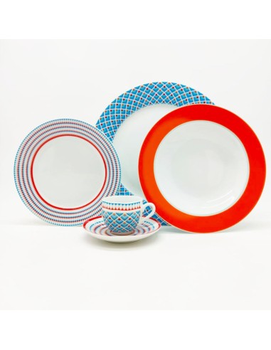 TOGNANA SERVIZIO PIATTI 19 PEZZI IN PORCELLANA...