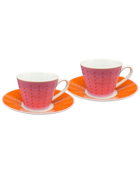 TOGNANA SET 2 TAZZE THE 25 CL IN PORCELLANA - FORMA COSMOS