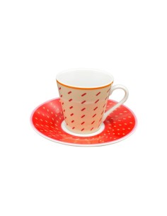 TOGNANA SET 4 TAZZE CAFFE 10 CL IN PORCELLANA - FORMA COSMOS 2