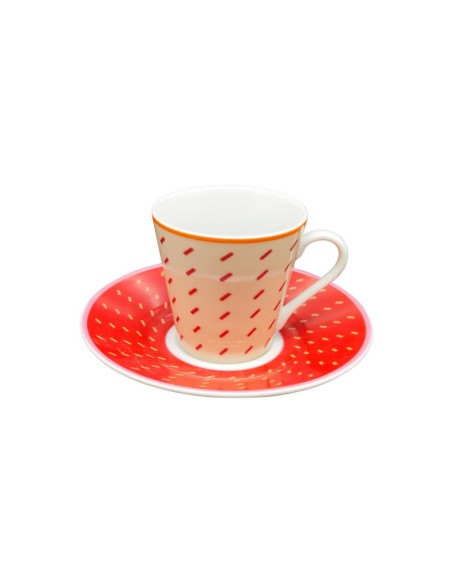 TOGNANA SET 4 TAZZE CAFFE 10 CL IN PORCELLANA - FORMA COSMOS
