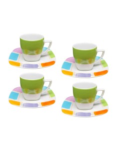 TOGNANA SET 4 TAZZE CAFFÈ 100 ML IN PORCELLANA - TECHNO...