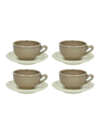 TOGNANA SET 4 TAZZE CAFFÈ CON PIATTINO - ALGARVE