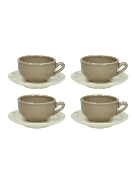 TOGNANA SET 4 TAZZE CAFFÈ CON PIATTINO - ALGARVE