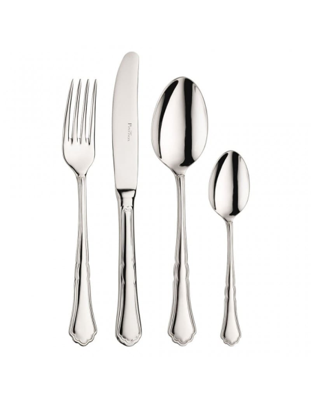 PINTINOX SERVIZIO POSATE 36 PEZZI IN ACCIAIO INOX - SETTECENTO