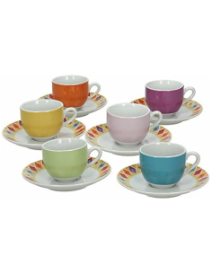 TOGNANA SET 6 TAZZE CAFFÈ 10 CL IN PORCELLANA -...