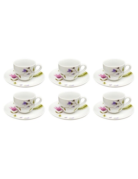 TOGNANA SET 6 TAZZE CAFFÈ 8,5 CL IN PORCELLANA - OLIMPIA CARMEN