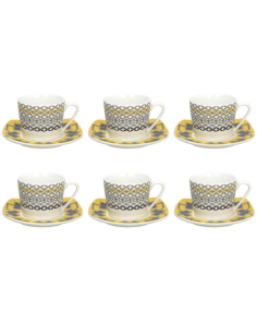TOGNANA SET 6 TAZZE CAFFÈ 9 CL IN PORCELLANA - AREA...