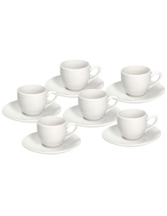 TOGNANA SET 6 TAZZE CAFFÈ 9 CL IN PORCELLANA - GOLF