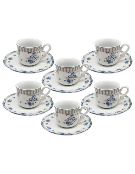 TOGNANA SET 6 TAZZE CAFFÈ 8,5 CL IN PORCELLANA - POEMA GRACE
