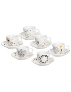 TOGNANA SET 6 TAZZINE CAFFÉ 8 CL - IRIS GOLDY