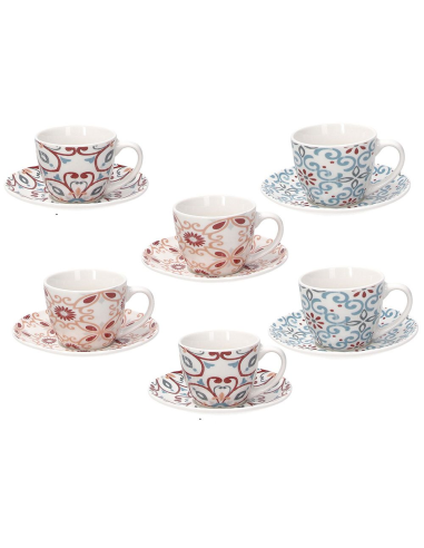 TOGNANA SET 6 TAZZINE CAFFÉ 8 CL IN PORCELLANA...